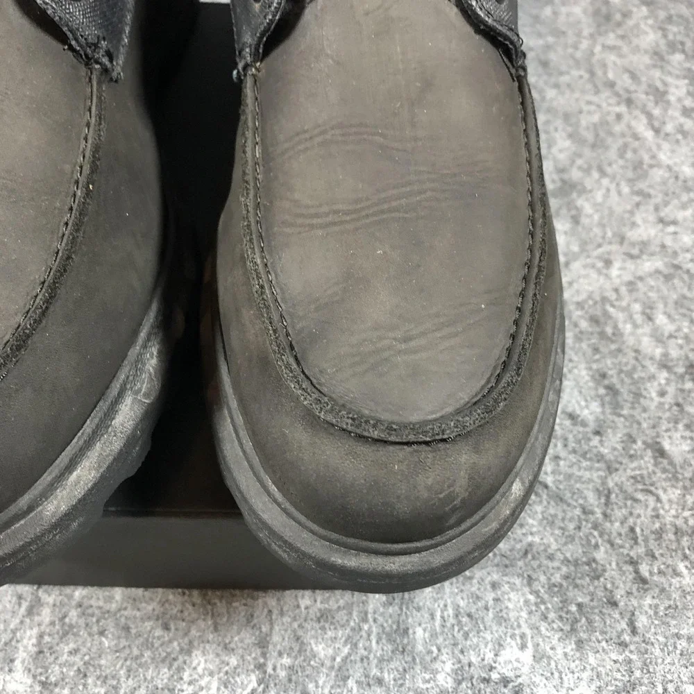 Sorel Boots Mens 15 Black Leather Waterproof Snow Lace Up NM2631-010